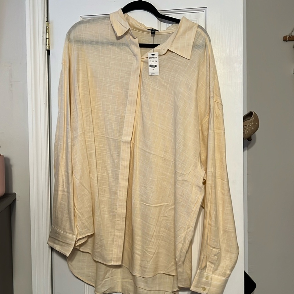 Express boyfriend portofino button down